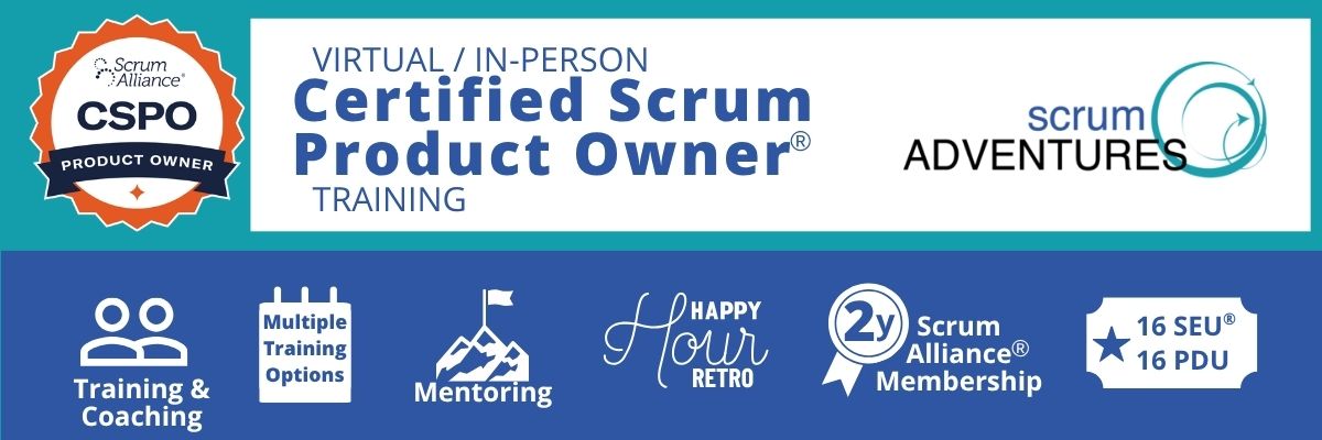 Virtual and in-person Certified Scrum Product Owner training